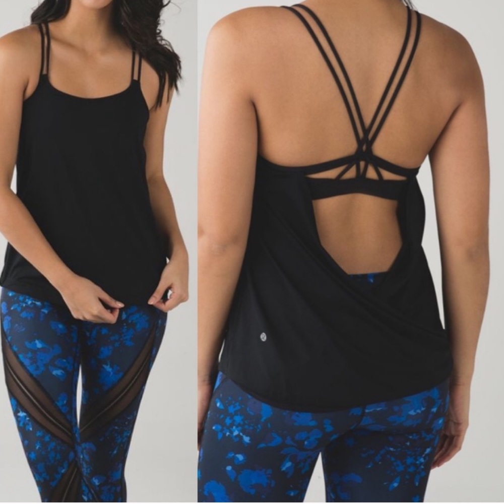 Lululemon Make A Move Tank Black sz 6 B393